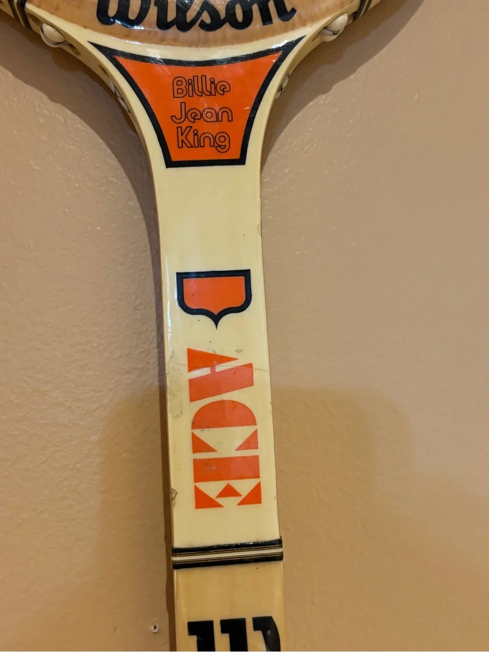 Wilson Billie Jean King ACE Strata-Bow Vintage Tennis Racket - Picture 6 of 15